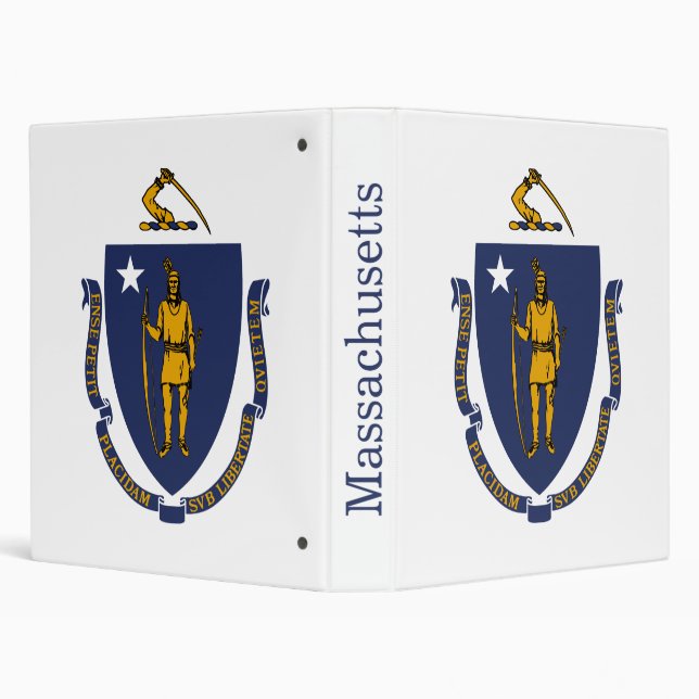 Massachusetts State Flag Binder (Background)