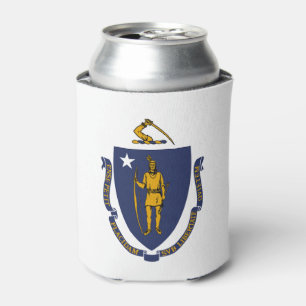 Massachusetts State Flag Can Cooler