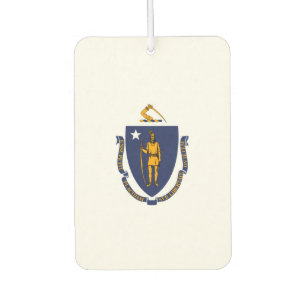 Massachusetts State Flag Design Air Freshener