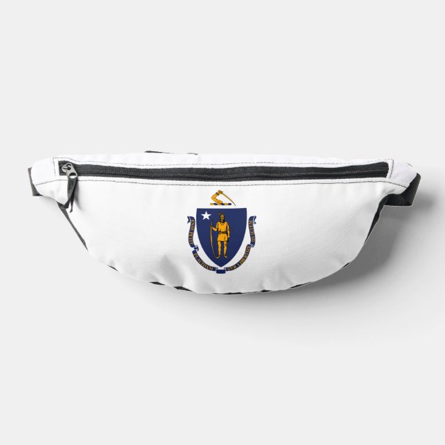 Massachusetts State Flag Design Fanny Pack (Lay Down)