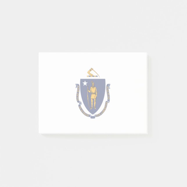 Massachusetts State Flag Design Post-it Notes (Front)
