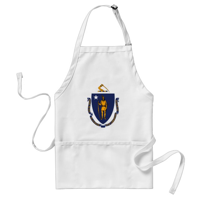 Massachusetts State Flag Design Standard Apron (Front)