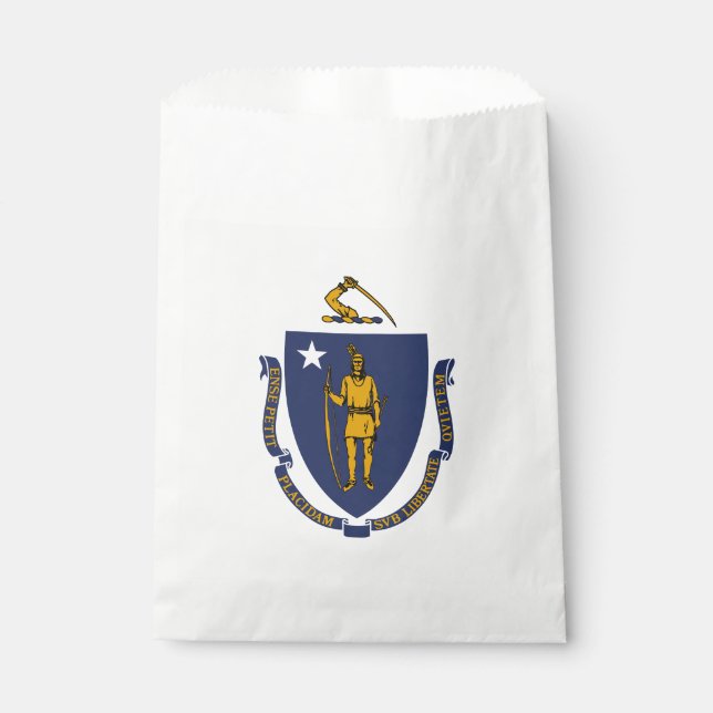 Massachusetts State Flag Favour Bag (Front)