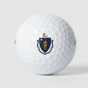 Massachusetts State Flag Golf Balls