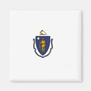 Massachusetts State Flag Magnet