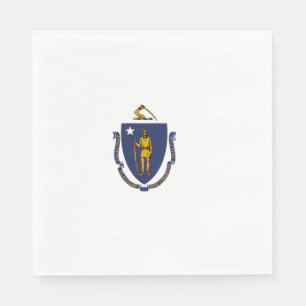 Massachusetts State Flag Napkin