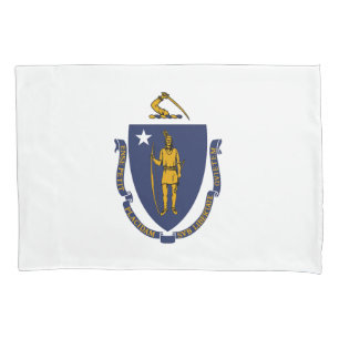 Massachusetts State Flag Pillowcase