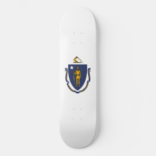 Massachusetts State Flag Skateboard
