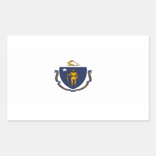 Massachusetts State flag Sticker