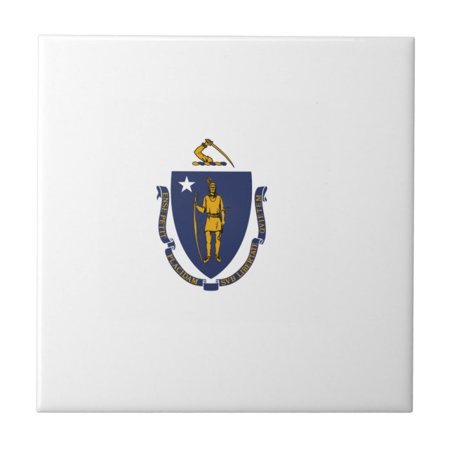 Massachusetts State Flag Tile (Front)