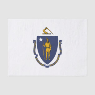 Massachusetts State Flag Tissue Paper
