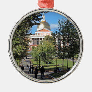 Massachusetts State House Metal Ornament