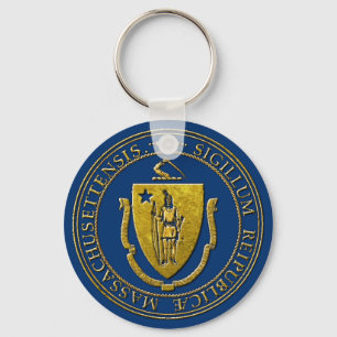 Massachusetts State Seal  Keychain