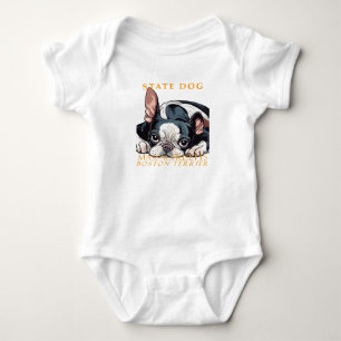 Massachusetts Territory Dog The Boston Terrier Baby Bodysuit