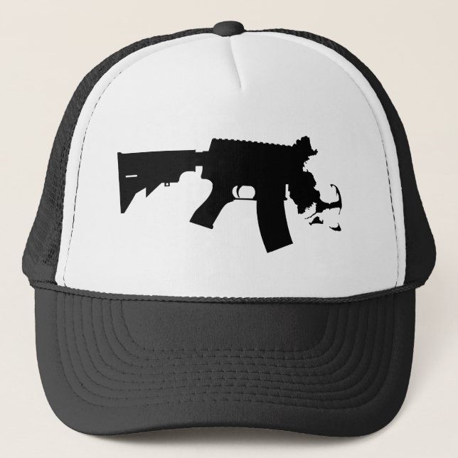 Massachusetts - The Spirit Of America AR Variant Trucker Hat (Front)