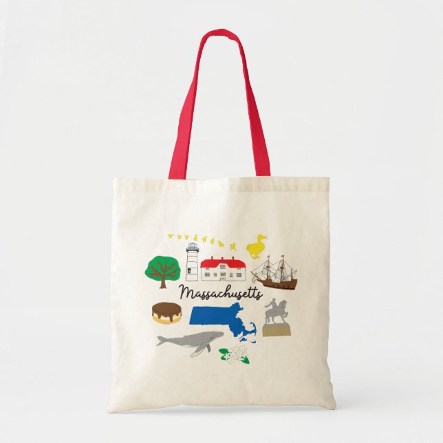 Massachusetts Tote Bag (Front)
