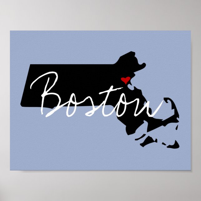 Massachusetts Town Poster (Front)