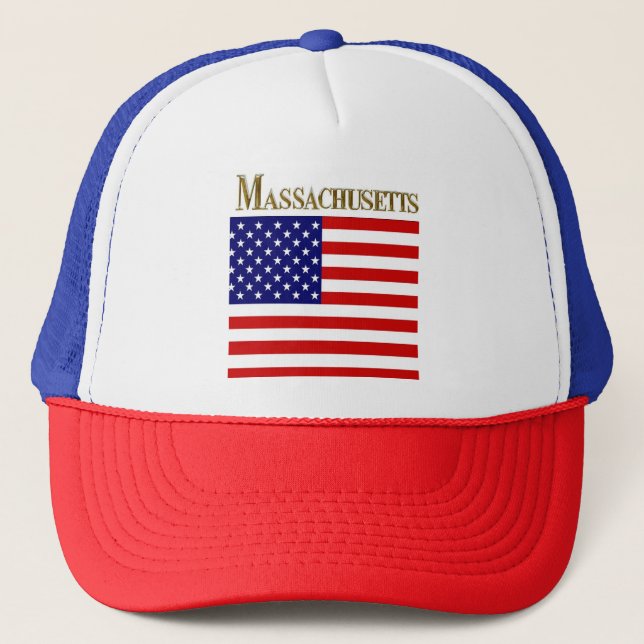 MASSACHUSETTS TRUCKER HAT (Front)