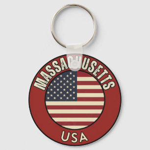 Massachusetts United States of America Keychain