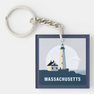 Massachusetts, United States of America Keychain