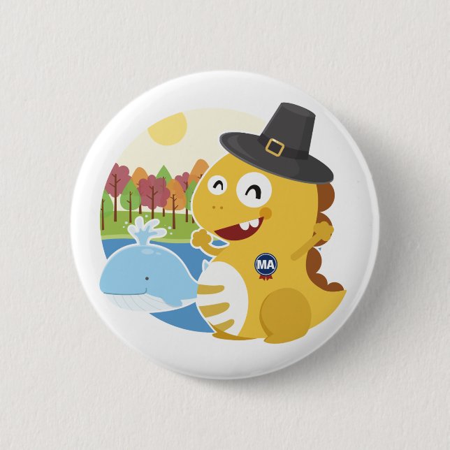 Massachusetts VIPKID Button (Front)