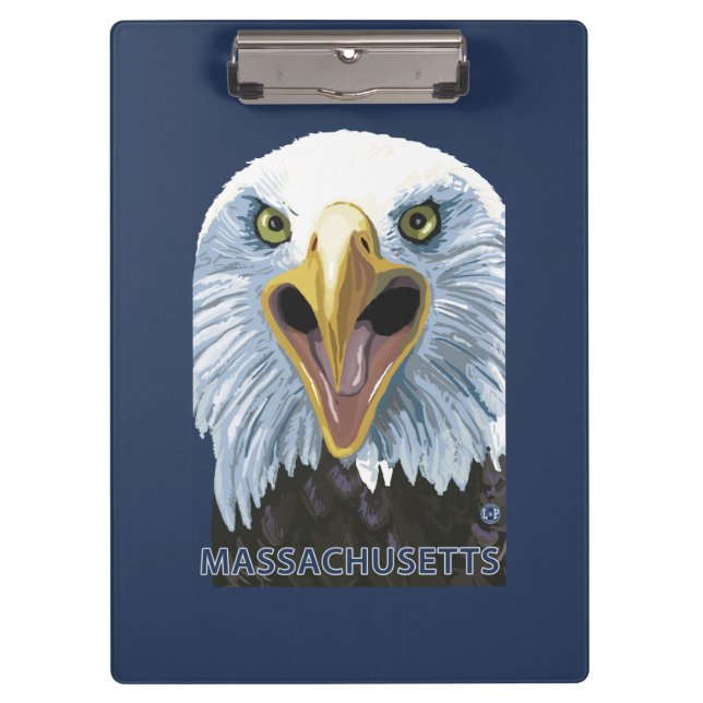 MassachusettsEagle Up Close Clipboard (Front)
