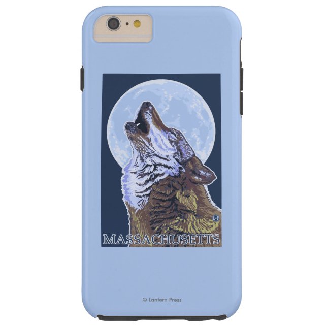 MassachusettsHowling Wolf Case-Mate iPhone Case (Back)