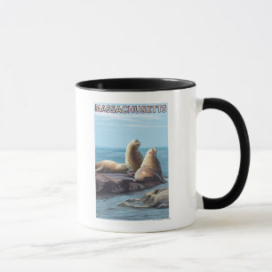 MassachusettsSea Lions Scene Mug