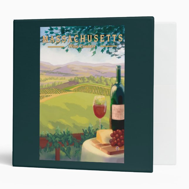 MassachusettsWine Country Scene Binder (Front/Inside)