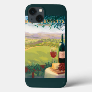 MassachusettsWine Country Scene iPhone 13 Case