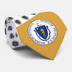 Massachusite Flag & Seal, Flag of Massachusetts Tie