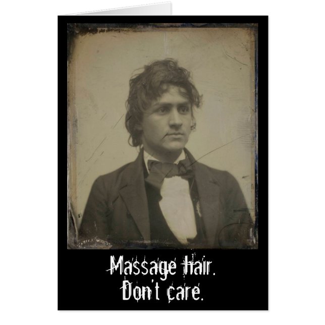 Massage amusant cheveux ne se soucient pas de la p (Devant)
