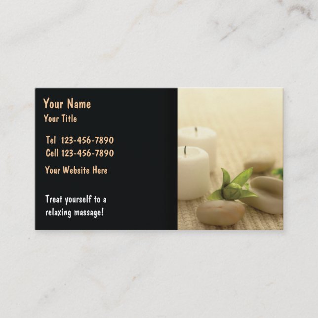 Massage Business Card (Front)