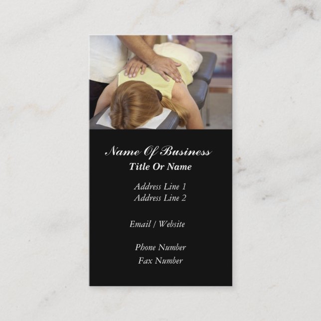 Massage Business Card (Front)