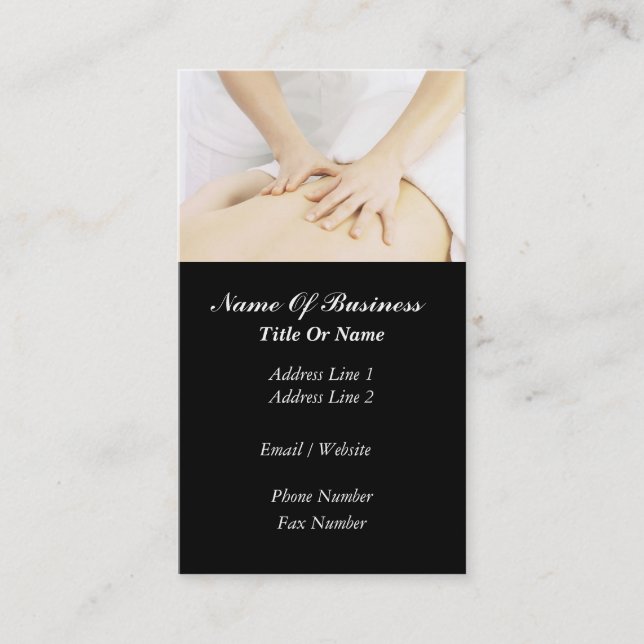 Massage Business Card (Front)