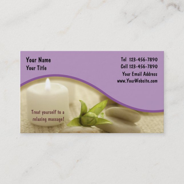 Massage Business Card_1 Card (Front)