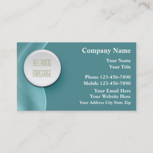Massage Business Cards
