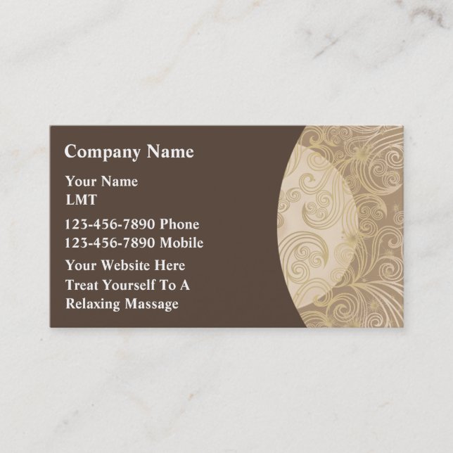 Massage Business Cards (Front)