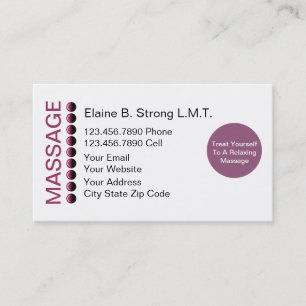 Massage Business Cards