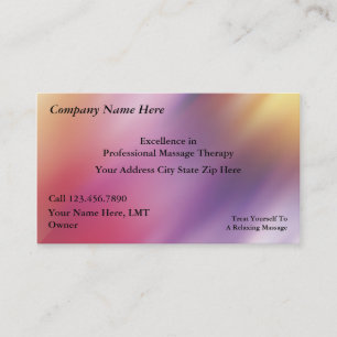 Massage Business Cards