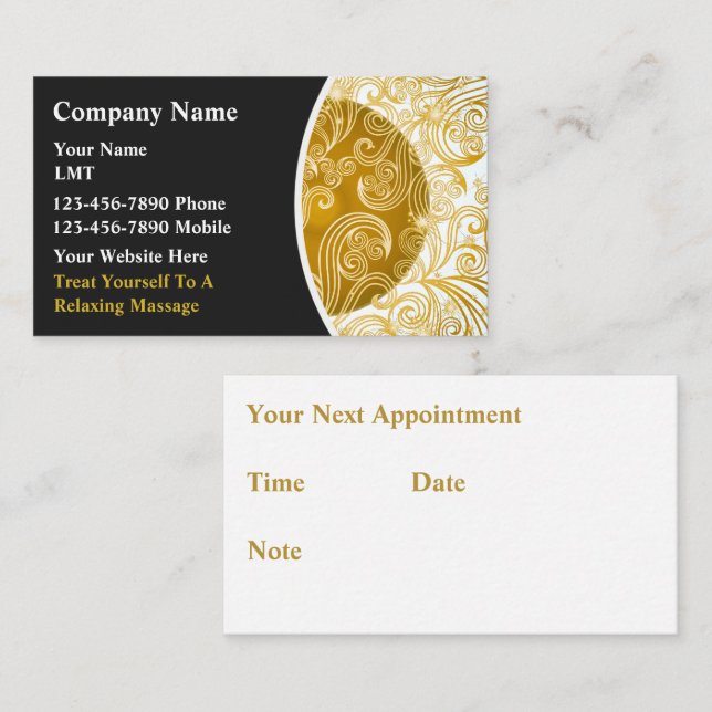 Massage Business Cards (Front/Back)