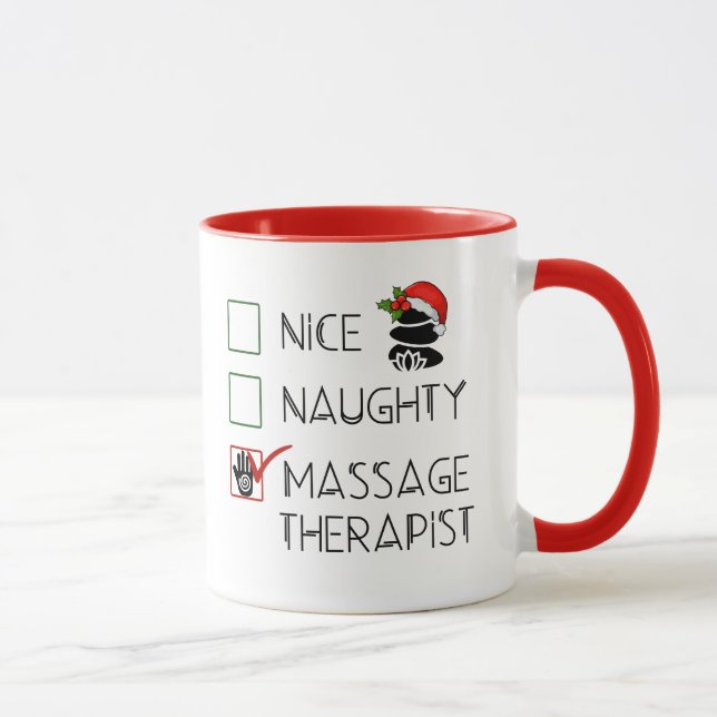 Massage Christmas Gift Mug (Right)