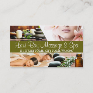 Massage et Carte de visite Spa