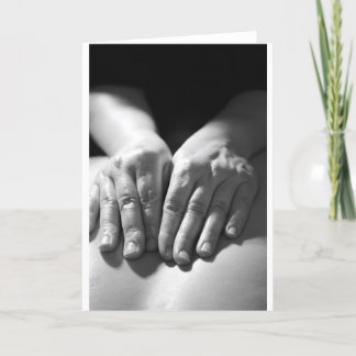 Massage Hands Card