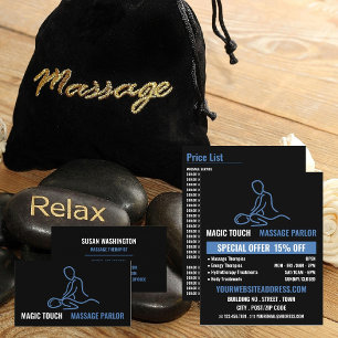 Massage Logo, Massage Therapist Business Card