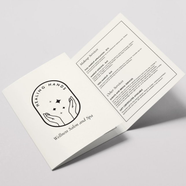 Massage mains de guérison moderne, Brochure bien-ê (Créateur téléchargé)