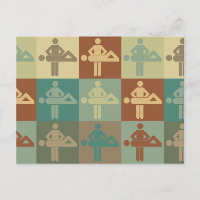 Massage Pop Art Postcard (Front)