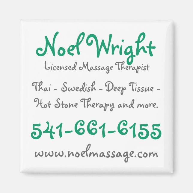 Massage Reminder Magnet (Front)