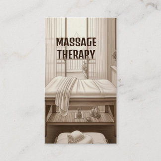 Massage Room Massage Therapist Business Card