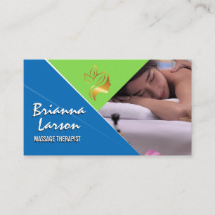Massage Session Back Rub Day Spa Business Card